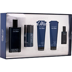 Cool Water by Davidoff Men's Fragrance Gift Set (4.2 oz EDT & More)