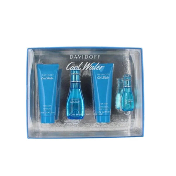 Cool Water by Davidoff EDT Spray 1.7 oz & Body Lotion Gift Set for Women