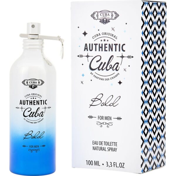 Cuba Authentic Bold Eau de Toilette for Men – 3.3 oz