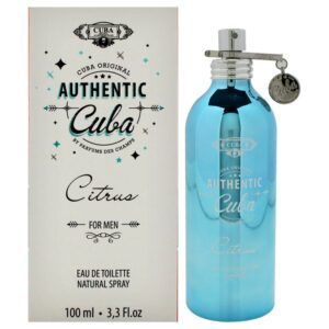 Cuba Authentic Citrus Eau de Toilette for Men – 3.3 oz