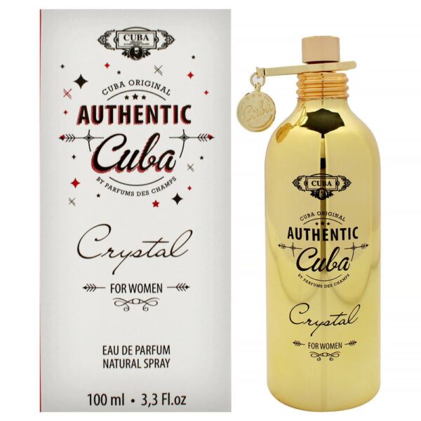 Cuba Authentic Crystal Eau de Parfum for Women – 3.3 oz