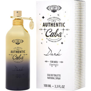 Cuba Authentic Dark Eau de Toilette for Men – 3.3 oz