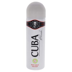 Cuba Black Body Spray for Men – 6.6 oz