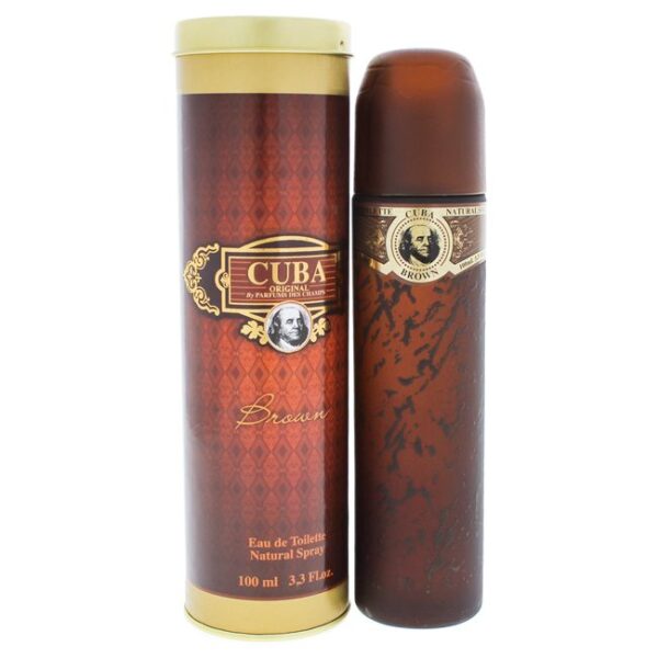 Cuba Brown Eau de Toilette for Men – 3.3 oz