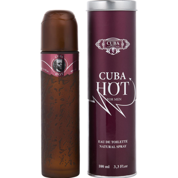 Cuba Hot Eau de Toilette for Men – 3.3 oz