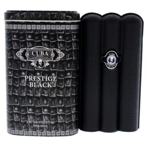 Cuba Prestige Black Eau de Toilette for Men – 3.0 oz