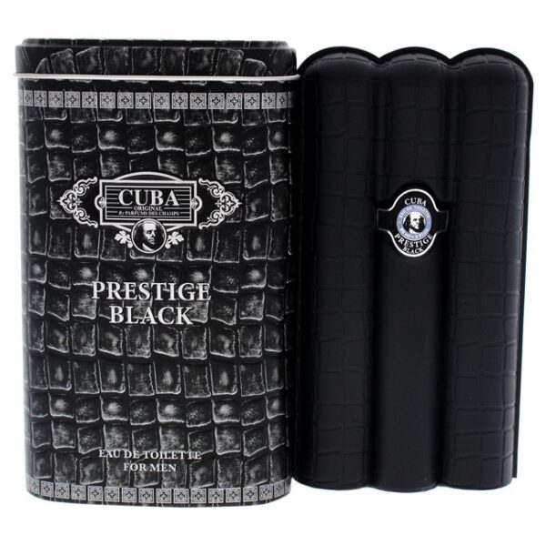 Cuba Prestige Black Eau de Toilette for Men – 3.0 oz