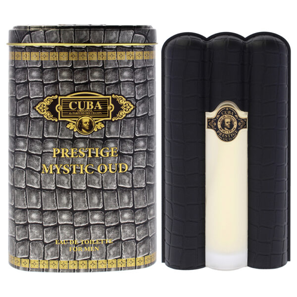 Cuba Prestige Mystery Oud Eau de Toilette for Men – 3.0 oz