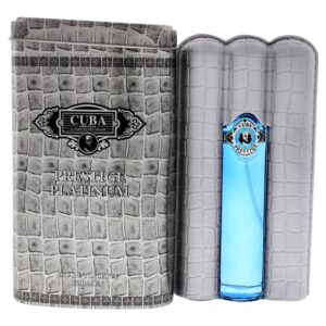 Cuba Prestige Platinum Eau de Toilette for Men – 3.0 oz