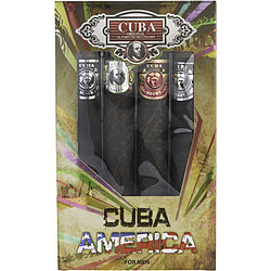 Cuba Variety 4-Piece EDT Spray Set for Men