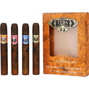Cuba Variety 4-Piece Mini Fragrance Gift Set for Men