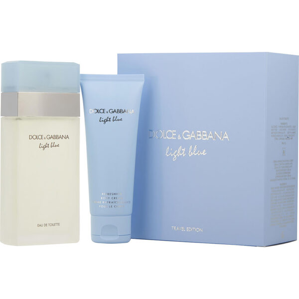 D & G Light Blue by Dolce & Gabbana EDT Spray & Body Cream Set