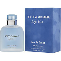 D & G Light Blue Eau Intense by Dolce & Gabbana EAU DE PARFUM SPRAY 3.3 OZ for MEN