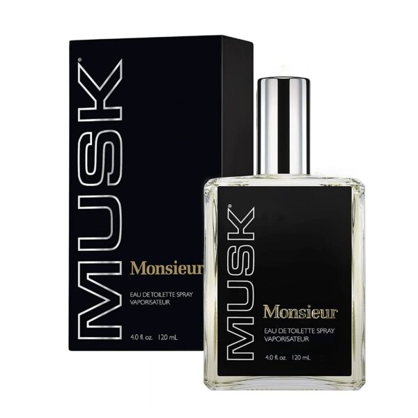 Dana Monsieur Musk Eau de Toilette for Men – 4.0 oz