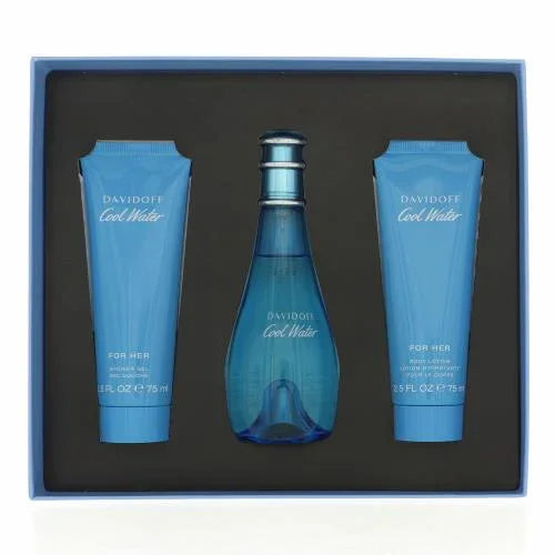 Davidoff Cool Water 3 piece v2 Eau de Toilette for Women – 3 piece gift set - v2