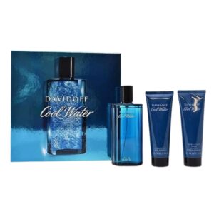 Davidoff Cool Water 3 piece v3 Eau de Toilette for Men – 3 piece gift set - v3