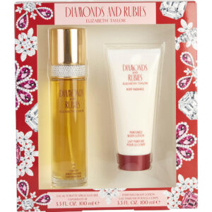 Diamonds & Rubies by Elizabeth Taylor EDT Spray & Body Lotion Set