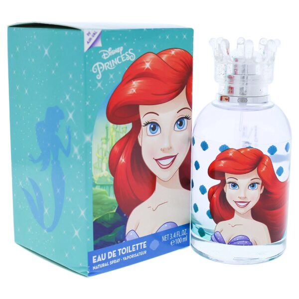 Air Val International Disney Princess Ariel for Kids Eau de Toilette for Women – 3.4 oz