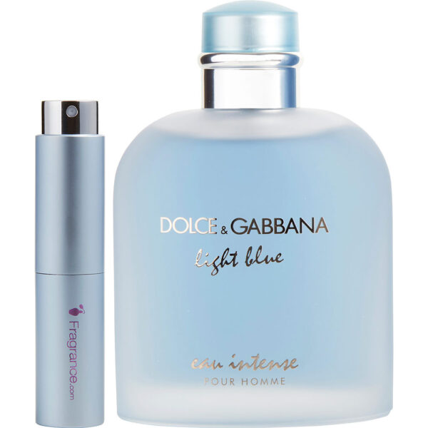Dolce & Gabbana D & G Light Blue Eau Intense by Dolce & Gabbana TRAVEL Eau de Parfum for Men – 0.27 oz