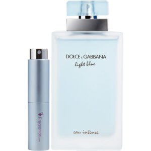Dolce & Gabbana D & G Light Blue Eau Intense by Dolce & Gabbana TRAVEL Eau de Parfum for Women – 0.27 oz