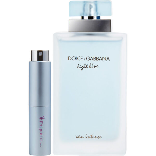 Dolce & Gabbana D & G Light Blue Eau Intense by Dolce & Gabbana TRAVEL Eau de Parfum for Women – 0.27 oz