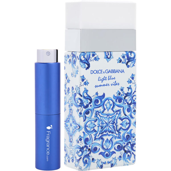 Dolce & Gabbana D & G Light Blue Summer Vibes by Dolce & Gabbana TRAVEL Eau de Toilette for Women – 0.27 oz