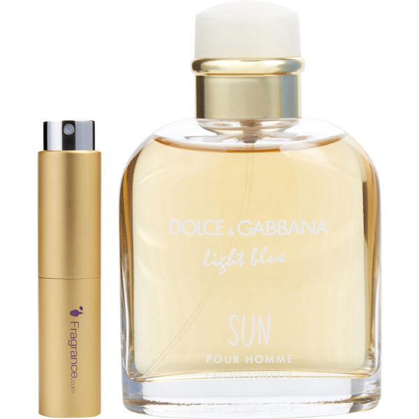 Dolce & Gabbana D & G Light Blue Sun by Dolce & Gabbana TRAVEL Eau de Toilette for Men – 0.27 oz