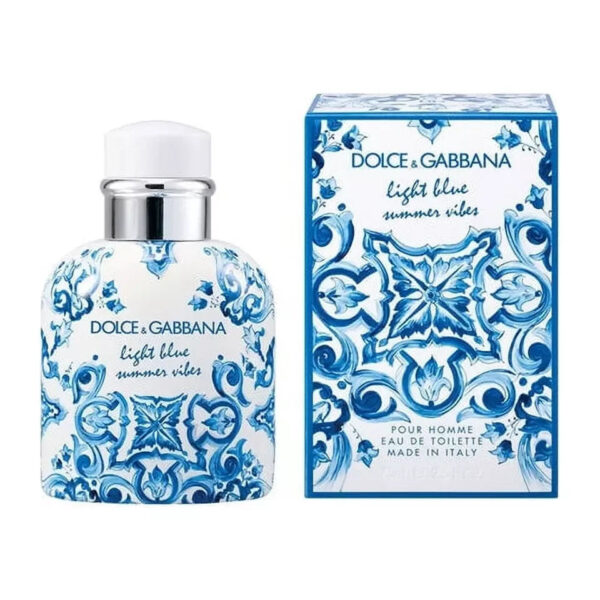 Dolce & Gabbana Dolce & Gabbana Light Blue Summer Vibes Eau de Toilette for Men – 2.5 oz