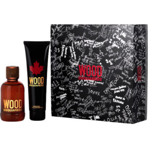 Dsquared2 Wood by Dsquared2 EDT Spray 3.4 oz & Shower Gel Set