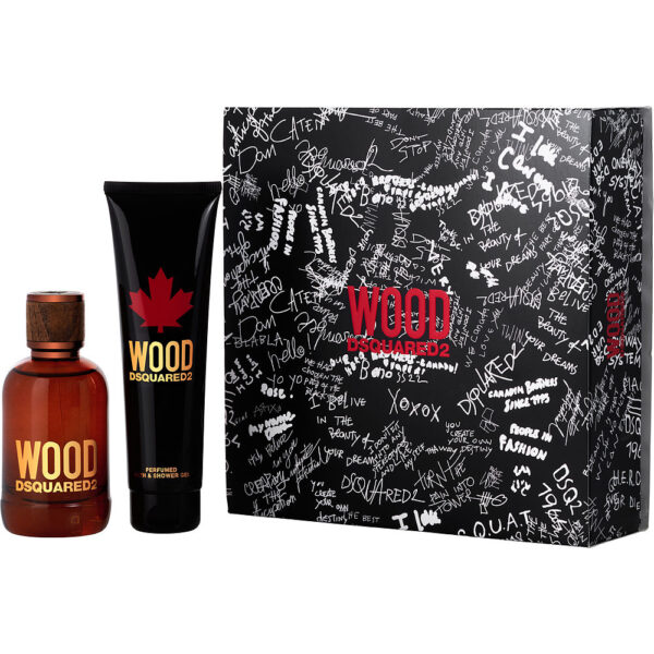 Dsquared2 Wood by Dsquared2 EDT Spray 3.4 oz & Shower Gel Set