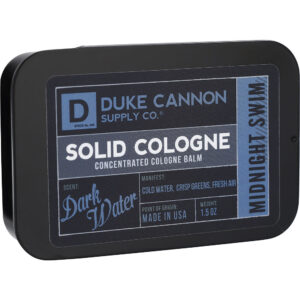 Duke Cannon Midnight Swim SOLID Cologne for Men – 1.5 oz