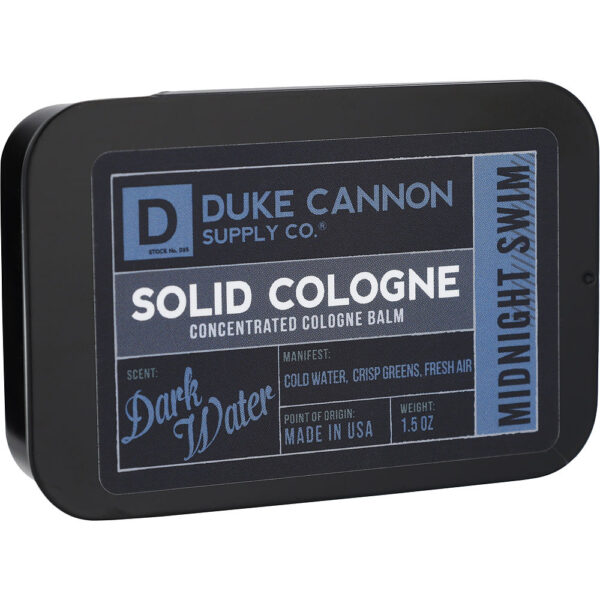 Duke Cannon Midnight Swim SOLID Cologne for Men – 1.5 oz