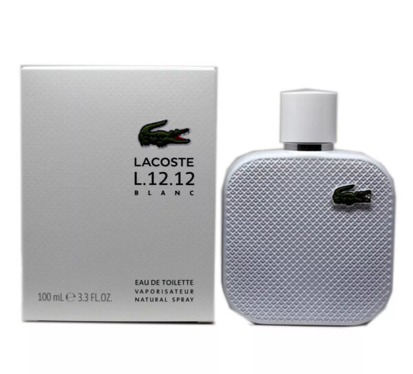 Lacoste L.12.12 Blanc Eau de Toilette for Men – 3.4 oz