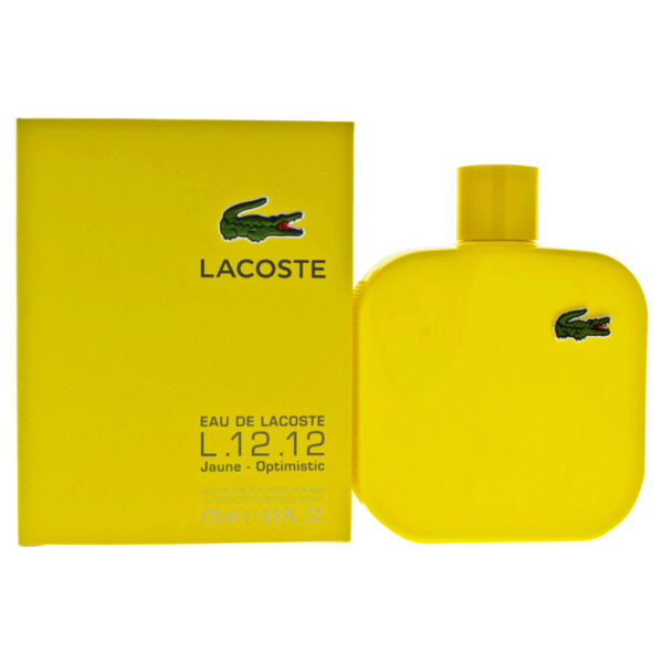 Eau De Lacoste L.12.12 Jaune Eau de Toilette for Men – 5.9 oz