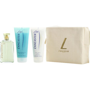 Eau De Lancaster by Lancaster EDT SPRAY 4.2 OZ & BODY MILK 6.7 OZ & SHOWER GEL 6.7 OZ & TOTE for UNISEX