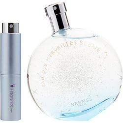 Eau Des Merveilles Bleue by Hermes EDT SPRAY 0.27 OZ Travel Spray
