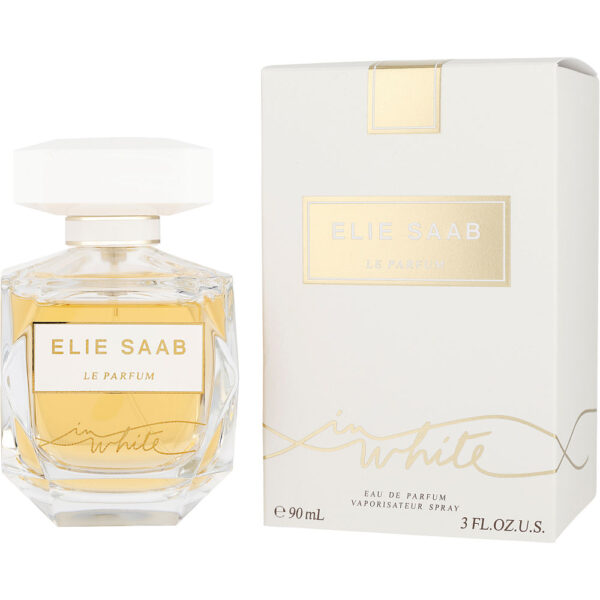 Elie Saab Le In White Eau de Parfum for Women – 3 oz