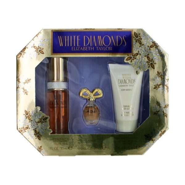 Elizabeth Taylor White Diamonds 3 piece v2 Eau de Toilette for Women – 3 piece gift set - v2