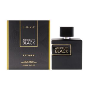 Estiara Absolute Black Eau de Parfum for Men – 3.4 oz