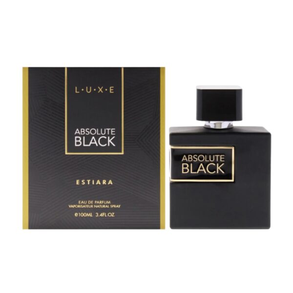 Estiara Absolute Black Eau de Parfum for Men – 3.4 oz