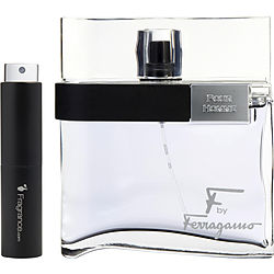 F By Ferragamo Pour Homme Black EDT Travel Spray 0.27 oz