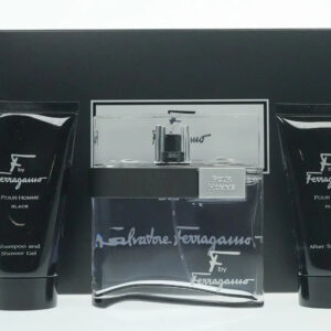 F By Ferragamo Pour Homme Black EDT Gift Set for Men