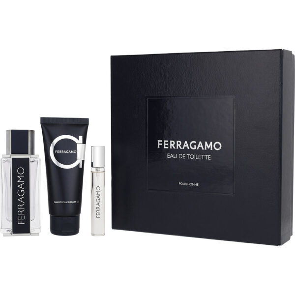 Ferragamo for Men EDT Spray Gift Set with Shower Gel & Mini