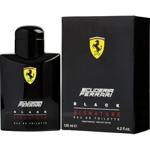 Ferrari Scuderia Black Signature Eau de Toilette for Men – 4.2 oz
