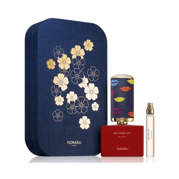 Floraiku And Your Lips Eau de Parfum for Unisex – 3 piece gift set