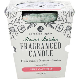 Flower Garden Pink Catchfly Northern Lights Fragranced Candle 12oz