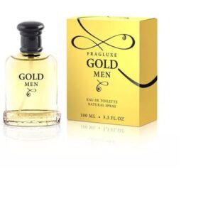 Fragluxe Gold Cologne for Men - Eau de Toilette Spray 3.3 oz