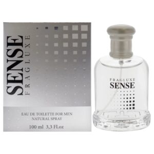 Fragluxe Sense Eau de Toilette for Men – 3.3 oz