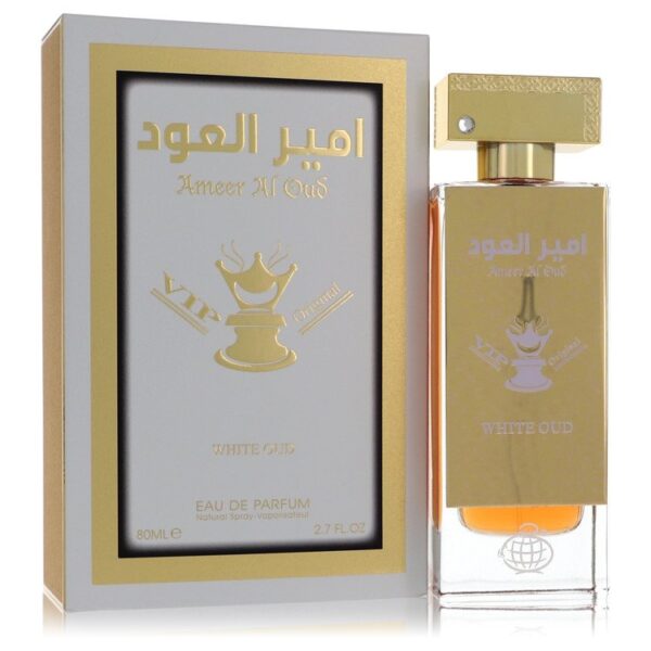 Fragrance World Ameer Al Oud Vip Original White Oud Eau de Parfum for Unisex – 3.4 oz