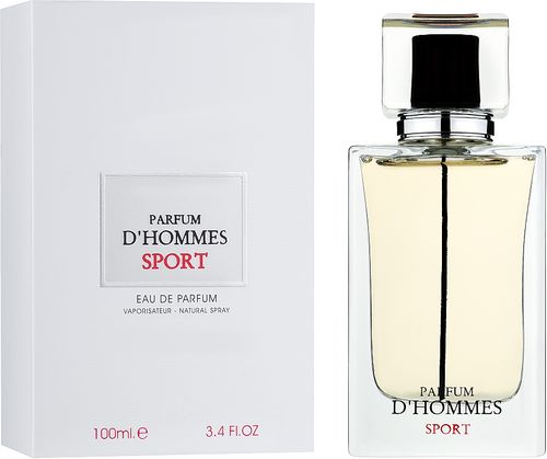Fragrance World DHomme Sport Eau de Parfum for Men – 3.4 oz